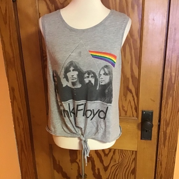 Wetseal Pink Floyd Cropped Belly Top - Picture 6 of 11